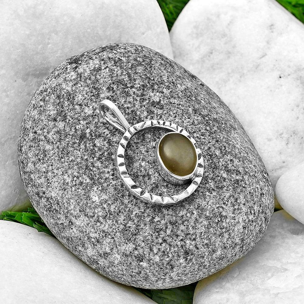 Natural Gray Moonstone Pendant P-1067 SDP139582
