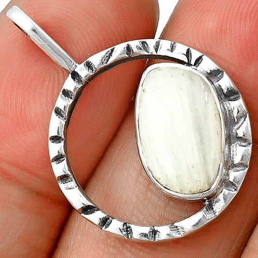 Natural White Scolecite Pendant P-1067 SDP139628
