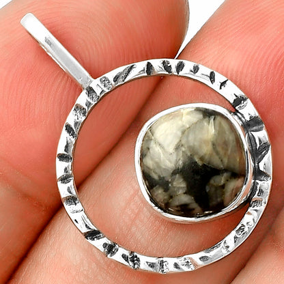 Natural Crinoid Fossil Coral Pendant P-1067 SDP139671