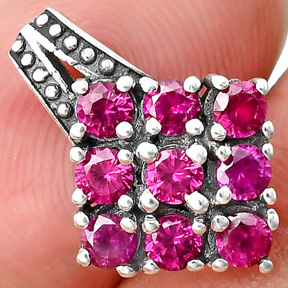 Lab Created Pink Rubellite Pendant P-1094 SDP139729
