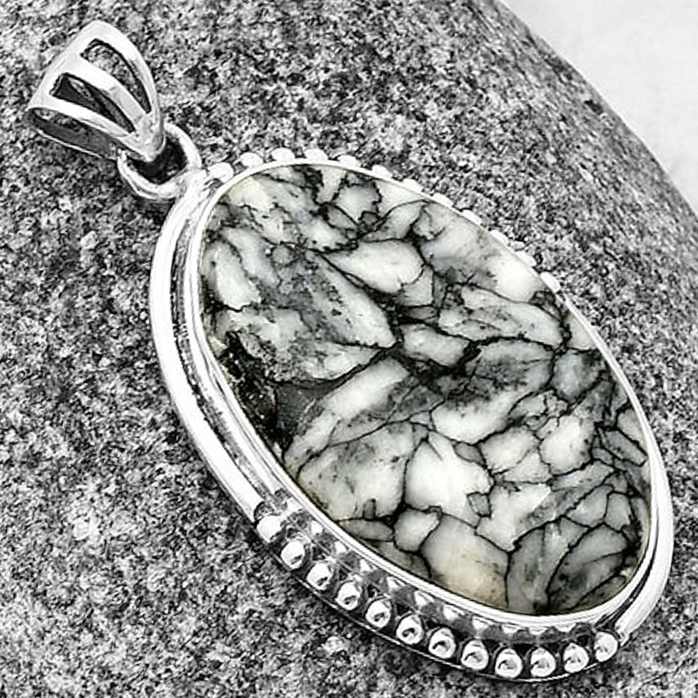 Natural Pinolith Stone Pendant P-1073 SDP139779