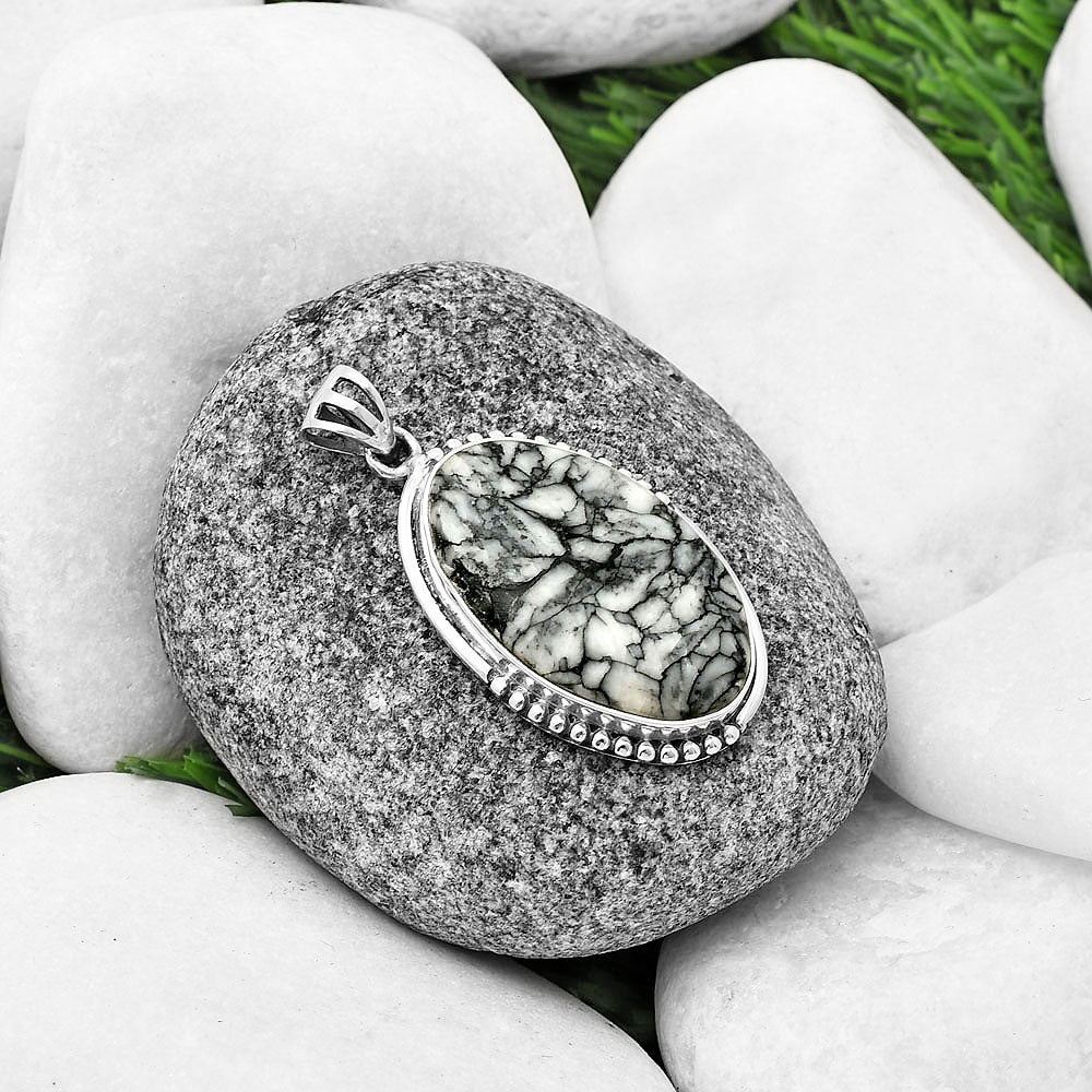 Natural Pinolith Stone Pendant P-1073 SDP139779
