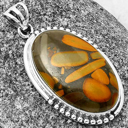 Natural Fruit Jasper Pendant P-1073 SDP139790