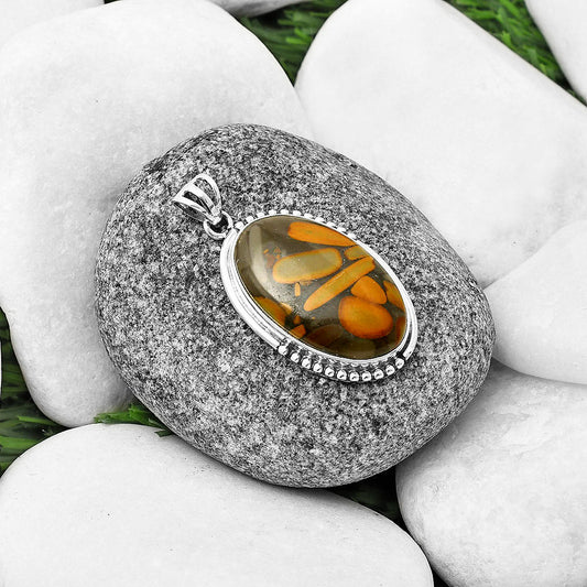 Natural Fruit Jasper Pendant P-1073 SDP139790