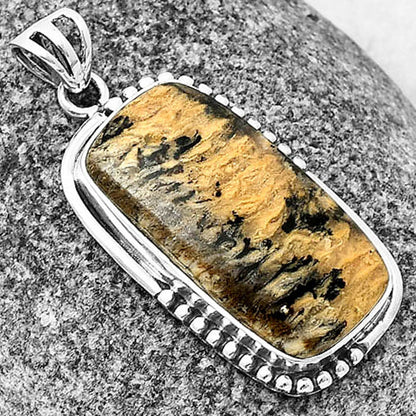 Natural Rose Plume Agate Pendant P-1073 SDP139797