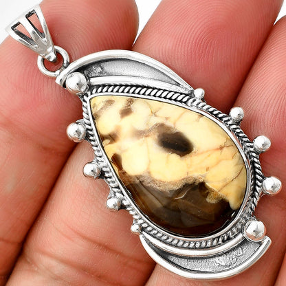 Natural Peanut Wood Pendant P-1012 SDP139836