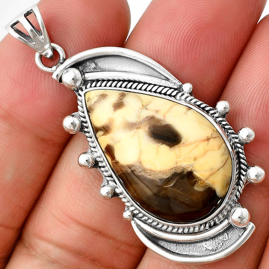 Natural Peanut Wood Pendant P-1012 SDP139836