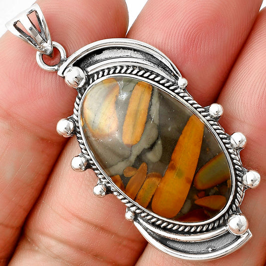 Natural Fruit Jasper Pendant P-1012 SDP139848