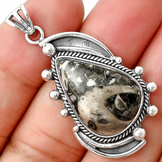 Natural Mexican Cabbing Fossil Pendant P-1012 SDP139854