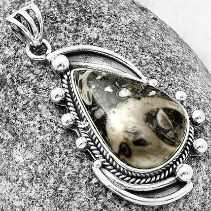 Natural Mexican Cabbing Fossil Pendant P-1012 SDP139854