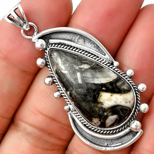 Natural Mexican Cabbing Fossil Pendant P-1012 SDP139857