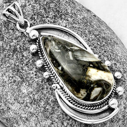 Natural Mexican Cabbing Fossil Pendant P-1012 SDP139857