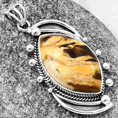 Natural Peanut Wood Pendant P-1012 SDP139864