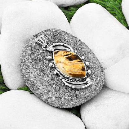 Natural Peanut Wood Pendant P-1012 SDP139864