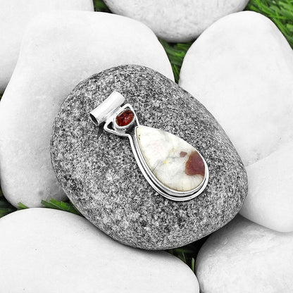 Pink Tourmaline in Quartz & Pink Tourmaline Rough Pendant P-1130 SDP140223