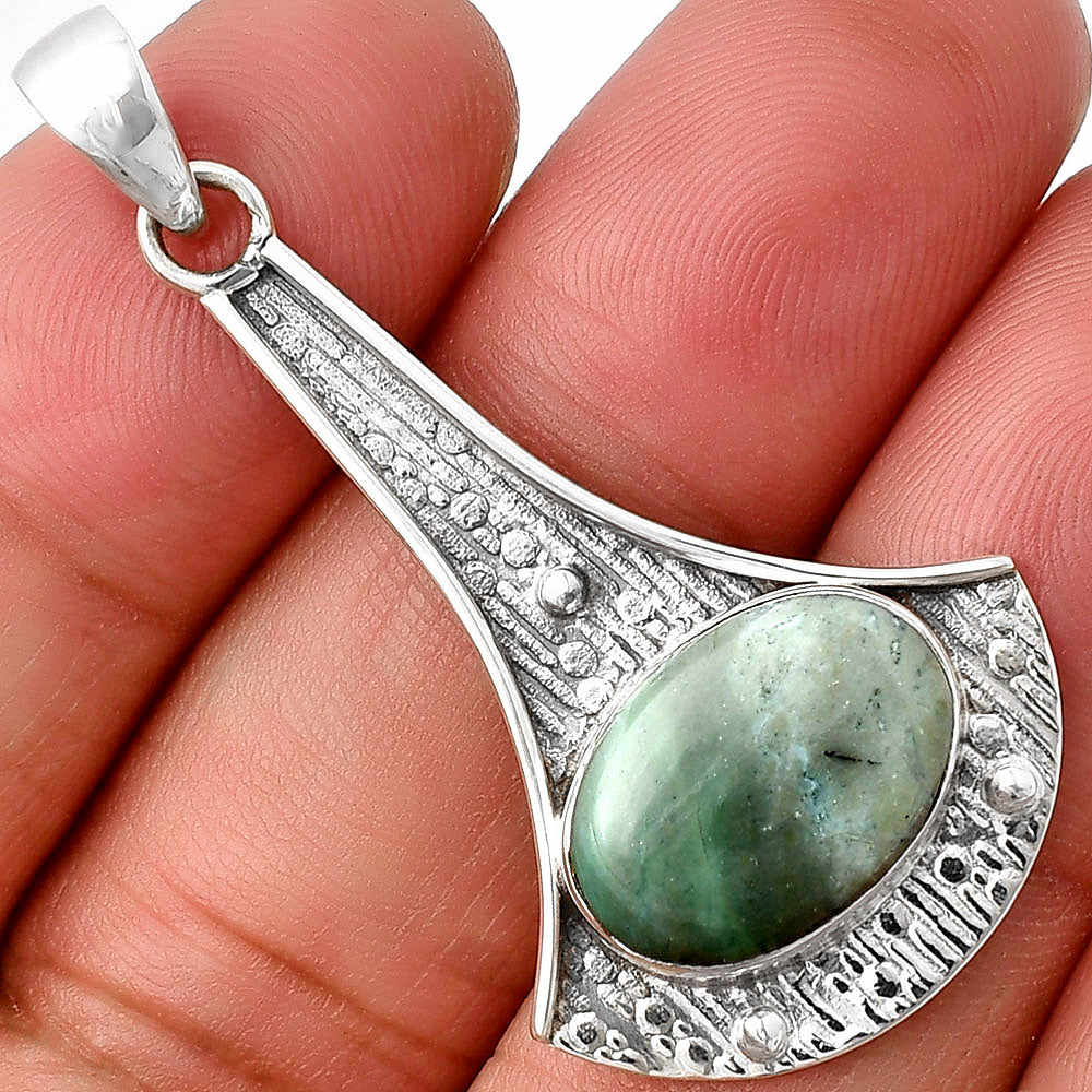 Natural Larsonite Jasper Pendant P-1195 SDP140254