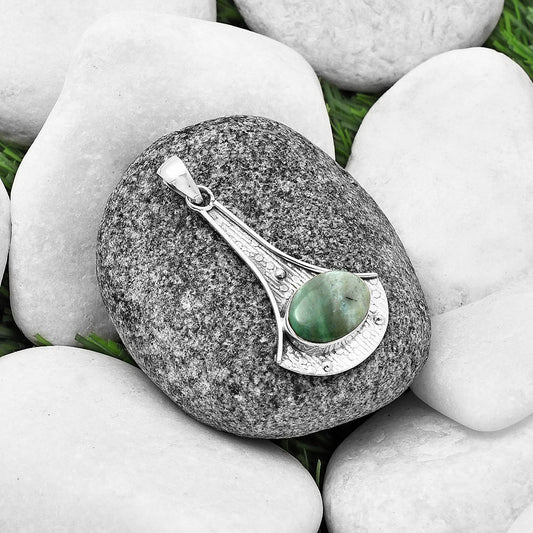 Natural Larsonite Jasper Pendant P-1195 SDP140254