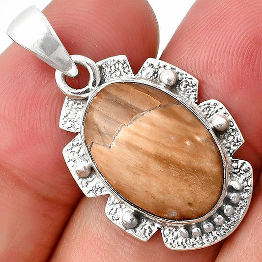 Natural Petrified Wood Pendant P-1485 SDP140279