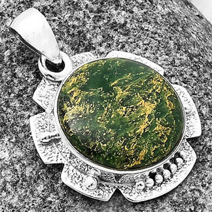Natural Green Fuchsite Pendant P-1485 SDP140283