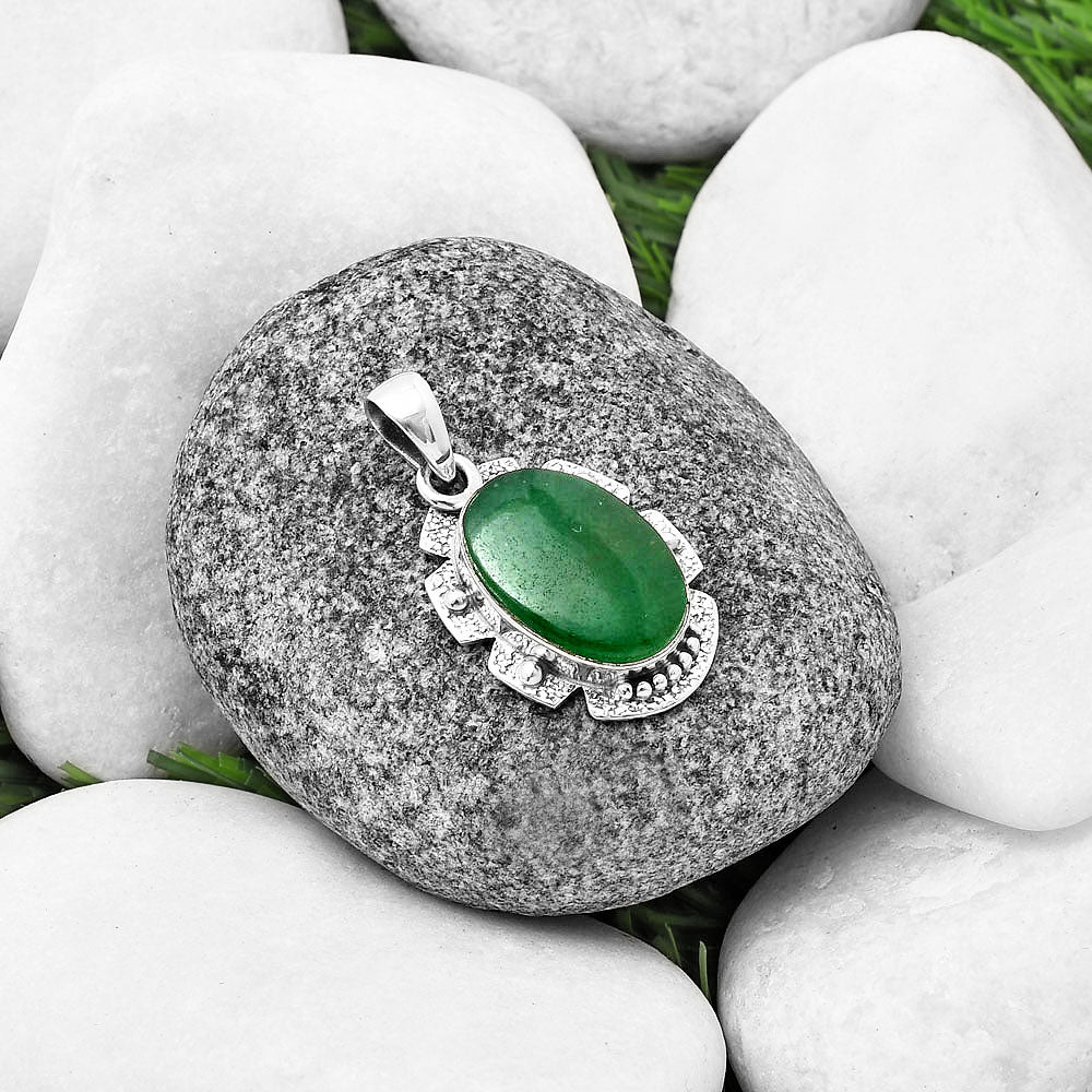 Natural Green Aventurine Pendant P-1485 SDP140287