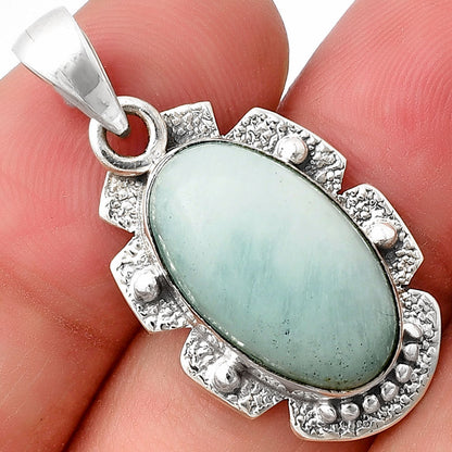 Natural Blue Aragonite Pendant P-1485 SDP140292