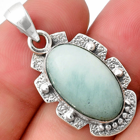 Natural Blue Aragonite Pendant P-1485 SDP140292