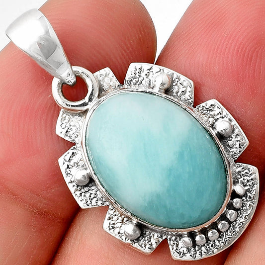 Natural Blue Aragonite Pendant P-1485 SDP140295