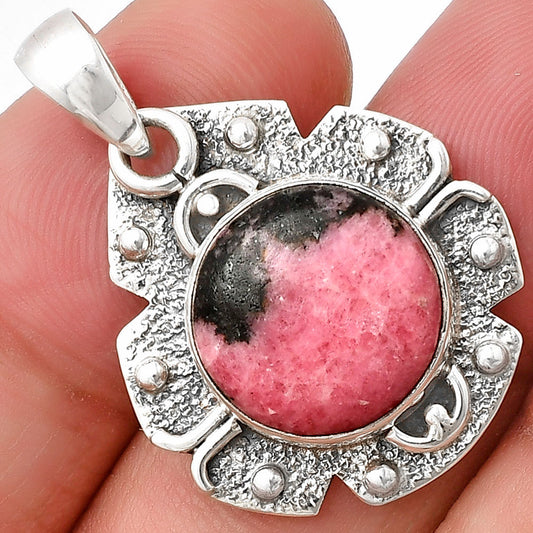 Natural Rhodonite Pendant P-1390 SDP140303