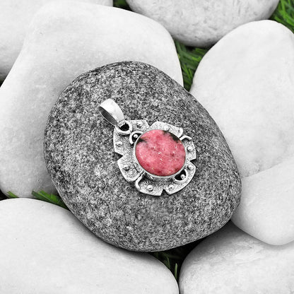 Natural Rhodonite Pendant P-1390 SDP140313