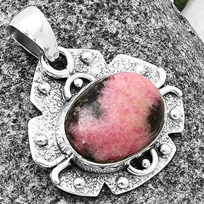 Natural Rhodonite Pendant P-1390 SDP140315