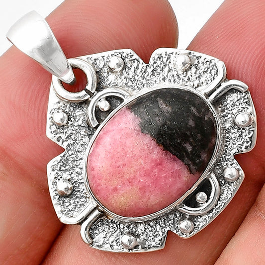 Natural Rhodonite Pendant P-1390 SDP140316