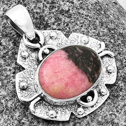 Natural Rhodonite Pendant P-1390 SDP140316