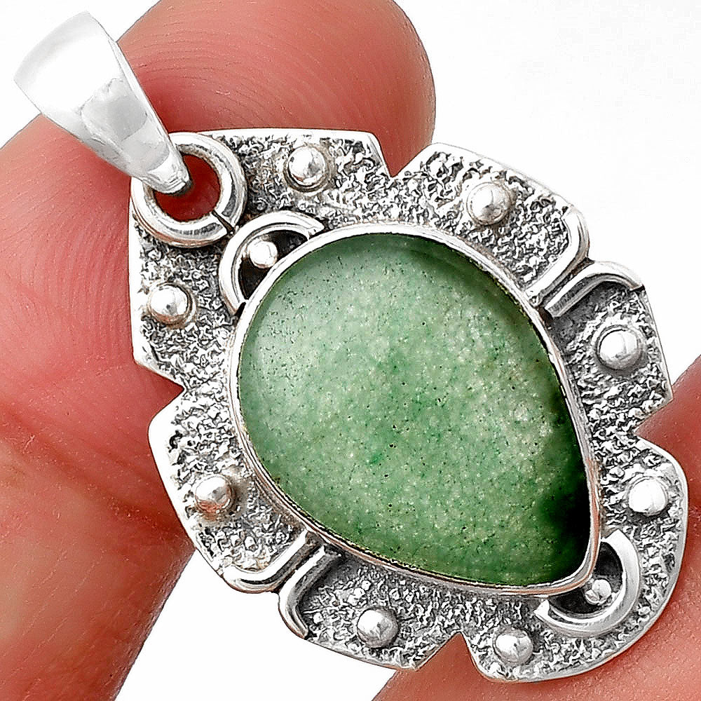 Natural Green Aventurine Pendant P-1390 SDP140318