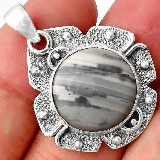 Natural Picasso Jasper Pendant P-1390 SDP140324