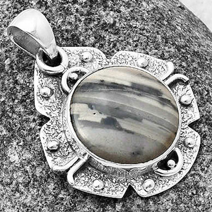 Natural Picasso Jasper Pendant P-1390 SDP140324