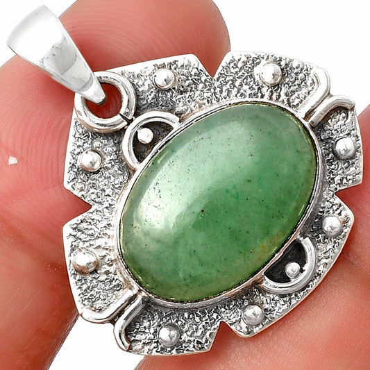 Natural Green Aventurine Pendant P-1390 SDP140326