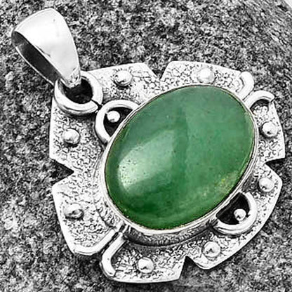 Natural Green Aventurine Pendant P-1390 SDP140326