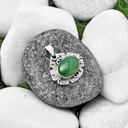Natural Green Aventurine Pendant P-1390 SDP140326