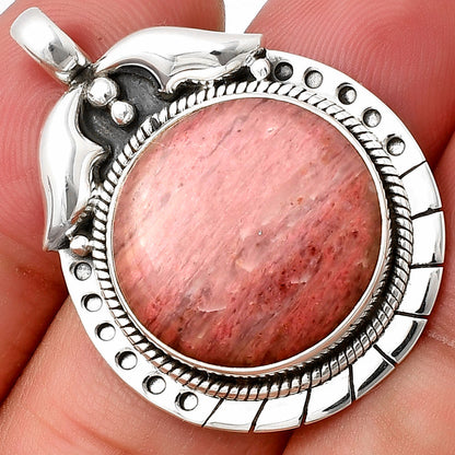 Natural Pink Tulip Quartz Pendant P-1568 SDP140344