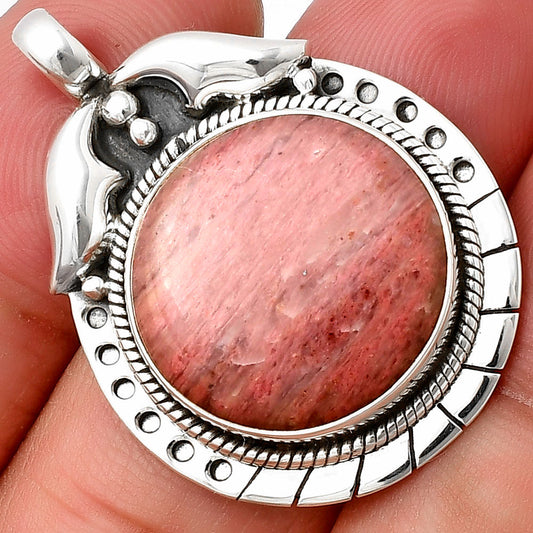 Natural Pink Tulip Quartz Pendant P-1568 SDP140344