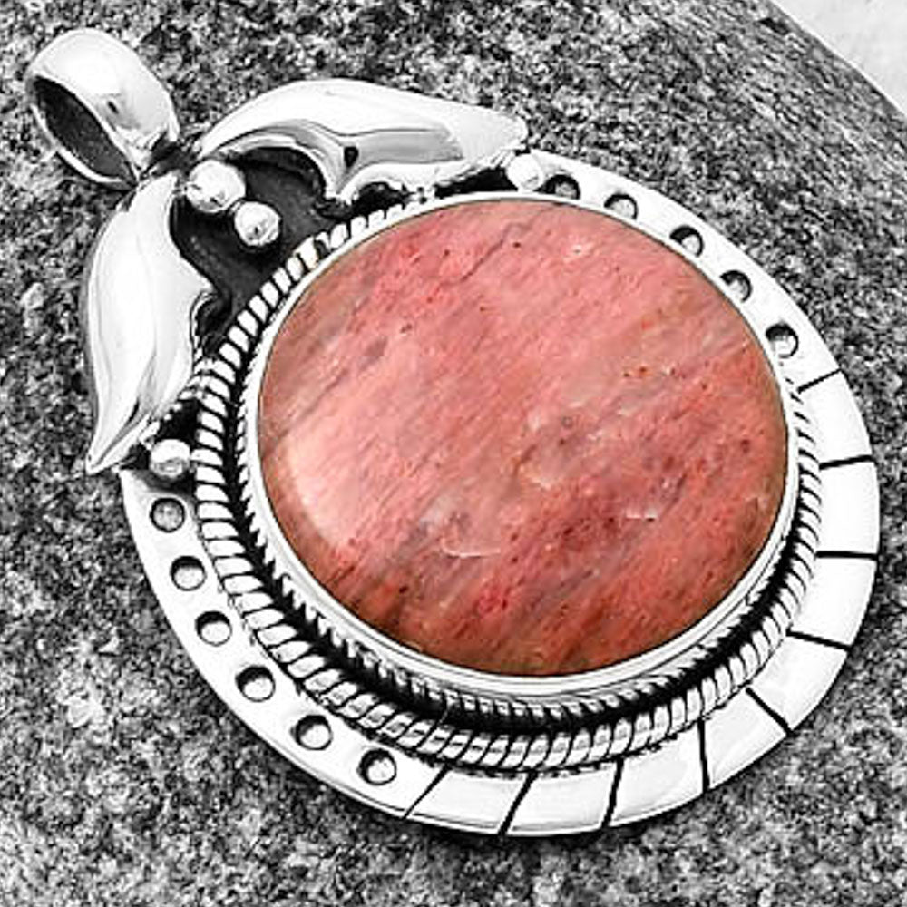 Natural Pink Tulip Quartz Pendant P-1568 SDP140344