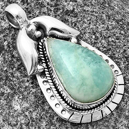 Natural Blue Aragonite Pendant P-1568 SDP140358