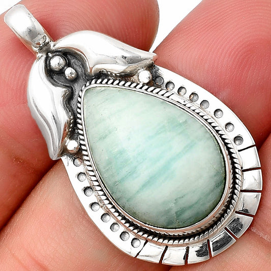 Natural Blue Aragonite Pendant P-1568 SDP140359