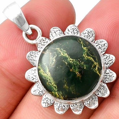 Natural Green Fuchsite Pendant P-1205 SDP140361