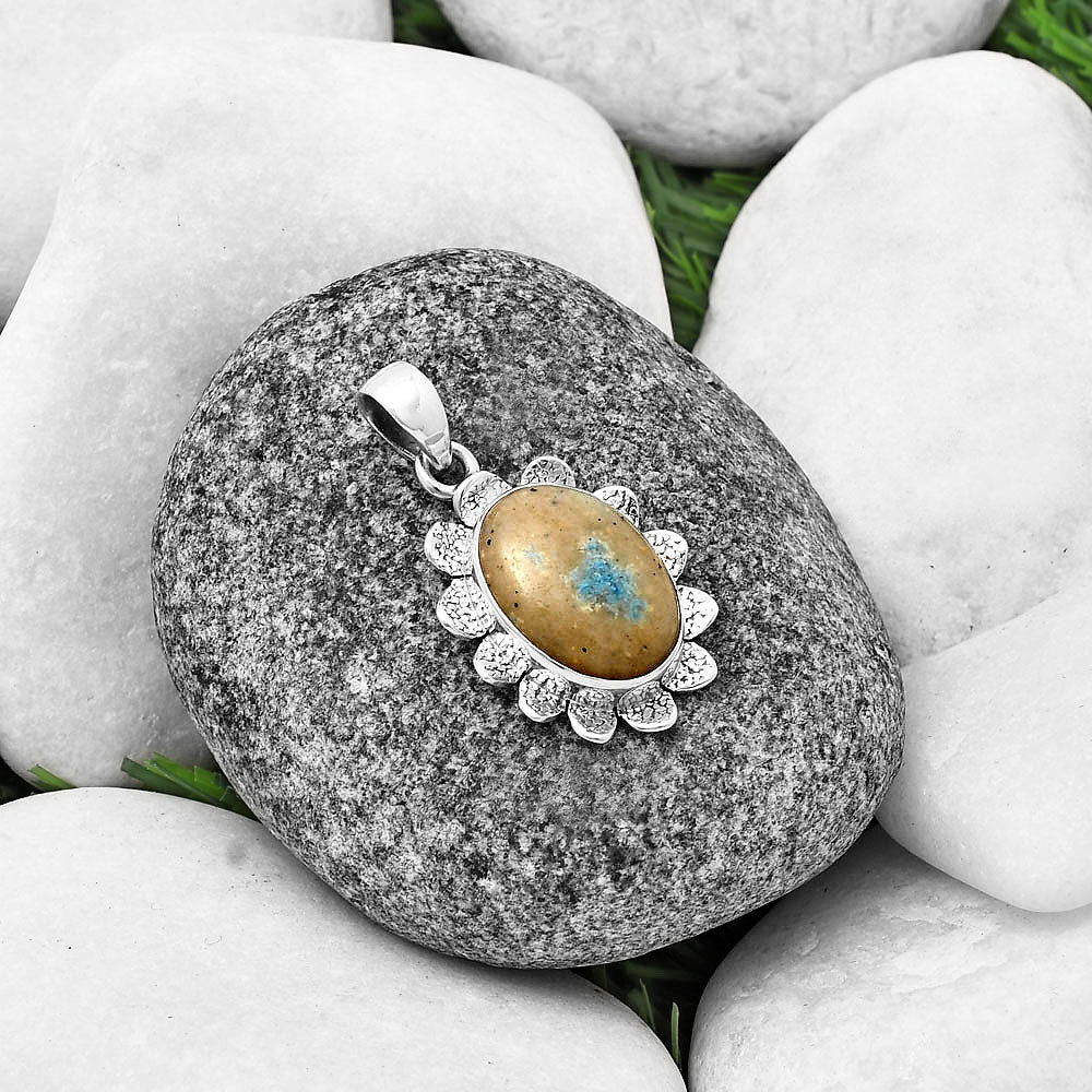 Natural Cavansite - India Pendant P-1205 SDP140362
