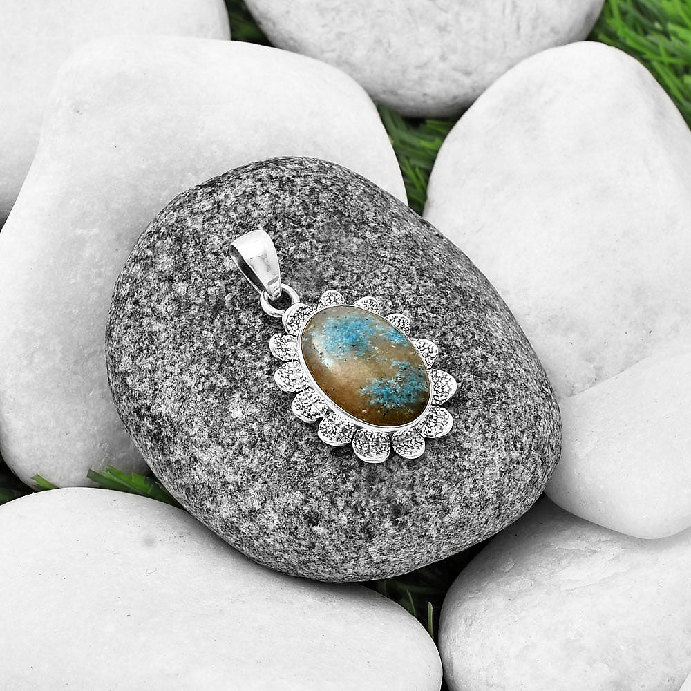 Natural Cavansite - India Pendant P-1205 SDP140364