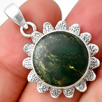 Natural Green Fuchsite Pendant P-1205 SDP140371
