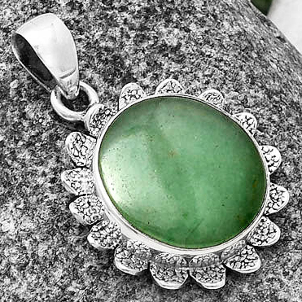 Natural Green Aventurine Pendant P-1205 SDP140372