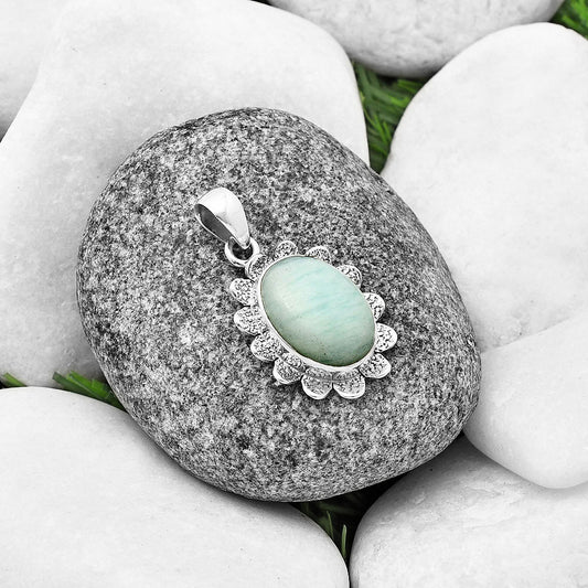 Natural Blue Aragonite Pendant P-1205 SDP140389