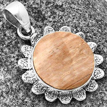 Natural Petrified Wood Pendant P-1205 SDP140392